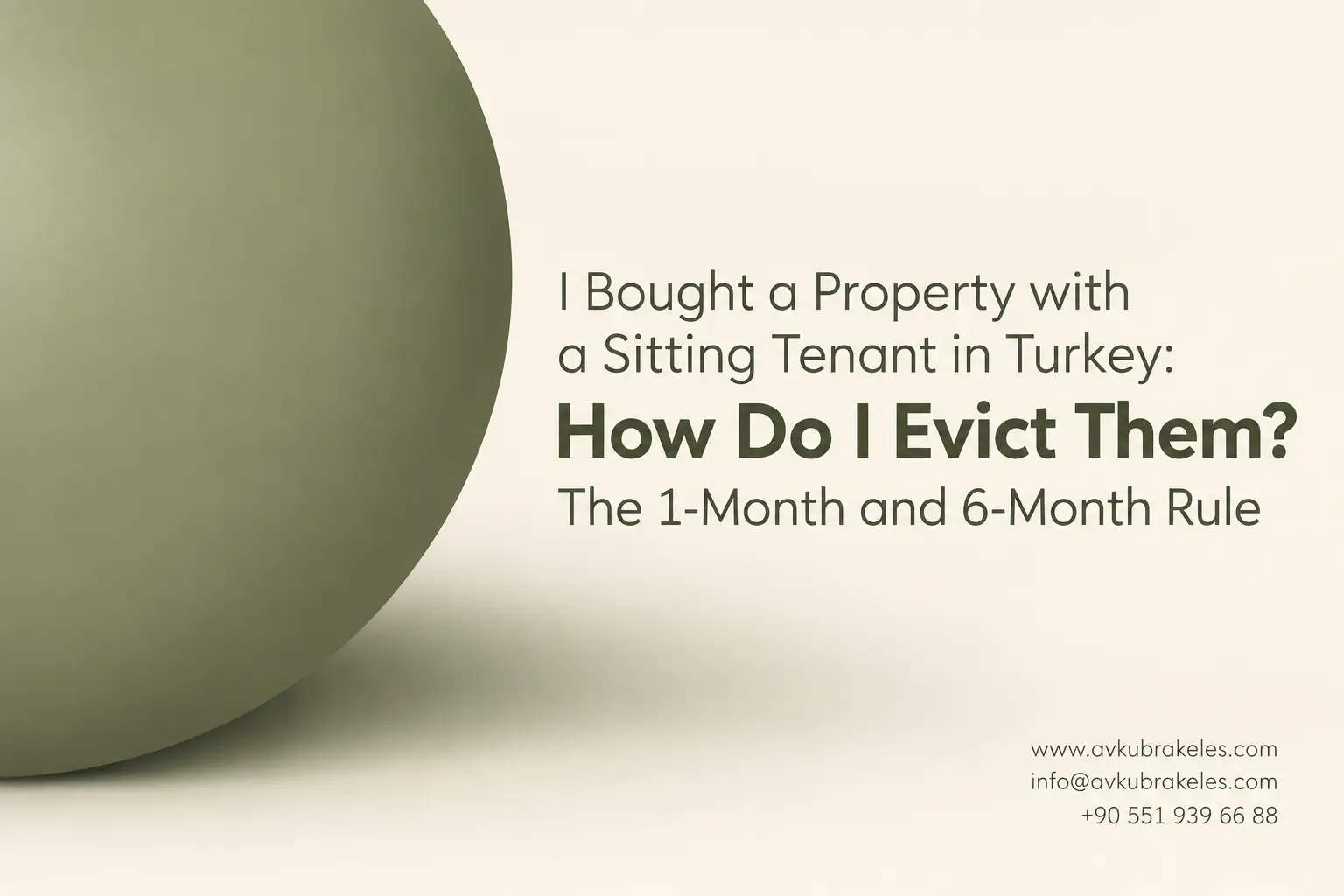Bought Property With Tenant Turkey Eviction