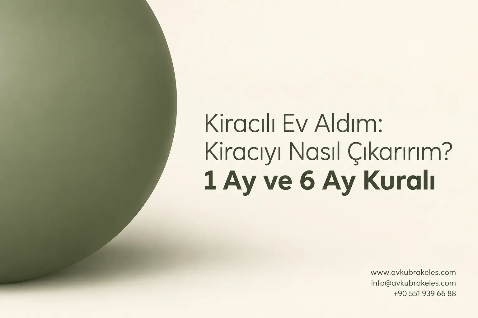 Kiracılı Ev Aldım Kiracıyı Çıkarma